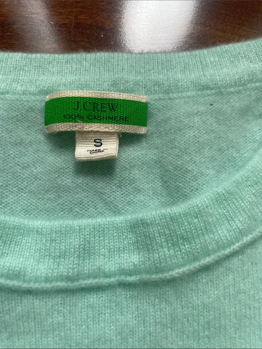 J. Crew Mint Green Short-Sleeve Cashmere Sweater - Picture 2 of 5